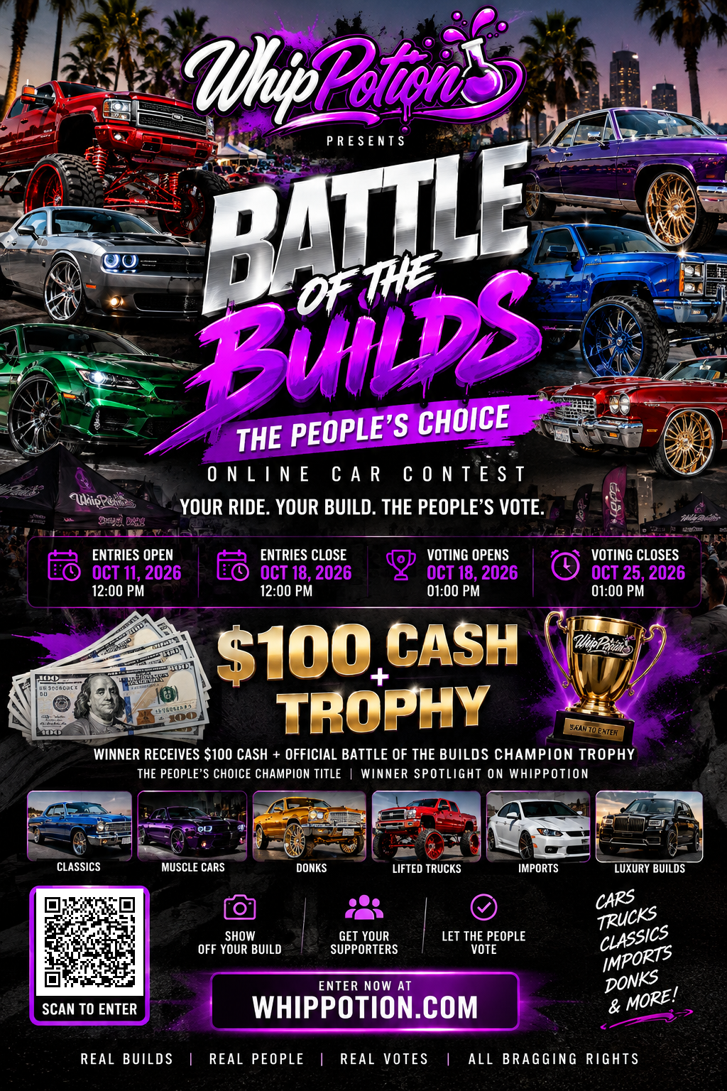 Battle of the Builds: The People's Choice contest flyer